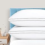 DolceLuna Pillows King Size Set of 2, Bed Pillows for Sleeping 2 Pack, King Sized Down Alternative Hotel Pillow for Side & Back Sleepers, Soft & Comfortable