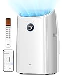 Dreo Portable Air Conditioners, 12,000 BTU AC Unit for Bedroom with Drainage-free Cooling, 46dB Quiet, APP/Voice/Remote, 24h Timer with Fan & Dehumidifier, Smart Air Conditioner for Room Indoors