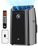 Dreo Portable Air Conditioners, 12,000 BTU Air Conditioner for Bedroom with Drainage-free Cooling, 46dB Quiet, APP/Voice/Remote, 24h Timer with Fan & Dehumidifier, Smart AC Unit for Room Indoors