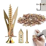 Dry Wall Anchors for Drywall Heavy Duty,Self Drilling Drywall Anchors and Screws kit for Wet and fix Drywall Anchor Repair Tools,Drywall Screws for Fixing Picture,Furniture,Outdoor decor (100, 1.18in)