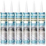E-SDS Concrete Crack Repair Sealant Self Leveling Gray Polyurethane Construction Sealant Sealing Horizontal Expansion Joints in Concrete 10.5 fl. oz (6 Pack)