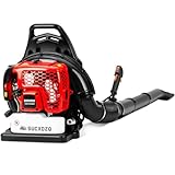 EIDOWA 63CC Gas Backpack Leaf Blower – 665 CFM, 205 MPH, Commercial-Grade Gas Blower for Landscaping, Snow Removal, and Heavy-Duty Yard Work – Lightweight, Quiet for Residential Areas (685 RPO)