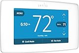 EMERSON Sensi Touch Wi-Fi Smart Thermostat with Touchscreen Color Display, Works with Alexa, Energy Star Certified, C-wire Required, ST75W , White
