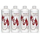 EQUA INDUSTRIES P-10232 Pequa Heavy Duty Drain Opener, Non-Acid, Fast-Acting Formula, Industrial strength Drain Cleaner for Sinks, Tubs, Septic Tanks - 32 Oz (Pack of 4)