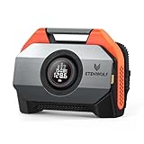 ETENWOLF VORTEX S6 Tire Inflator Portable Air Compressor for Heavy-duty Vehicle, Cordless Air Pump for Car & Inflatables with 19200 mAh Battery, 100% Duty Cycle & Dual Cylinder Bike Pump, Vivid Orange