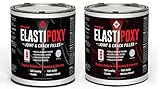 ElastiPoxy Concrete Joint & Crack Filler Kit (2-qts.) - Flexible Epoxy Joint Sealant for Floor-to-Wall Joints, Contraction Joints, Cracks in Concrete Blocks, Spalled Concrete.