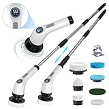 Electric Spin Scrubber Cleaning Bathroom: Shower Cleaner Brush, Cordless Power Scrubber for Tub Tile and Floor