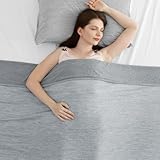 Elegear Revolutionary Cooling Blanket Twin, Absorbs Heat to Keep Body Cool for Night Sweats, Arc-Chill Cool 3.0 Fiber Q-Max>0.5 for Hot Sleepers, Lightweight Summer Cold Blankets for Sleeping, Grey