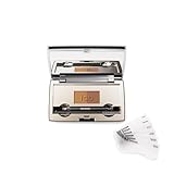 Fab Brows Duo Eyebrow Kit, Ultimate Brow Stencil Kit with Compact Powder Mirror and Eyebrow Shaper, Waterproof Eye Makeup Contour Palette Set for Eyebrow, Eyebrow Cosmetics, (Light/Medium Brown)