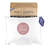 FluffCo Zen Pillow Down Alternative Standard/Queen Size Pillows | Luxury Hotel-Quality Pillow | Breathable Microfiber Polyester Pillow | 300 Thread Count (Standard/Queen Size Soft - Pack of 1)