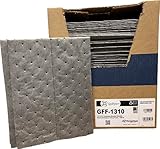 Fytertech Spilfyter Small Task Absorbent Pads - Universal Leak, Drip & Spill Control, 12 Gal Capacity, 13" x 10" - 100-Box - GFF-1310