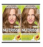 Garnier Hair Color Nutrisse Nourishing Creme, 72 Dark Beige Blonde (Sweet Latte) Permanent Hair Dye, 2 Count (Packaging May Vary)