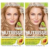Garnier Hair Color Nutrisse Nourishing Creme, 92 Light Buttery Blonde (Shortbread) Permanent Hair Dye, 2 Count (Packaging May Vary)