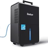 Gasbye 4500 Sq. Ft. Energy Star Dehumidifier for Basement with Drain Hose, Max 115 Pints/Day Dehumidifier for Large Room, Powerful Humidity Control, Easy Drainage, Auto-restart, Black