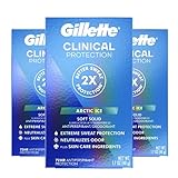 Gillette Clinical Antiperspirant and Dedorant for Men Arctic Ice 1.7oz (Pack of 3)