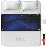 Grounding Mat for Bed, Enjoy The Grounding Effect Indoors, for Better Sleep, Pain and Stress Relief, Grounding Mat Set Comes with Grounding Cord, 27''×78''
