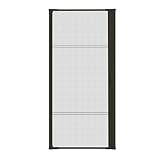 Guardian Retractable Screen Door-Retractable Screen Doors for Single Door (36''X 80'',Brown) Heavy Duty Aluminum Easy Assemble Invisible Screen Door Patio Mosquito Proof Adjustable Width 32''- 36''