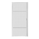 Guardian Retractable Screen Door Retractable Screen Doors for Single Door (36''X 80'',White) Heavy Duty Aluminum Easy Assemble Invisible Screen Door Patio Mosquito Proof Adjustable Width 32''- 36''