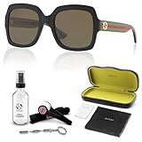 Gucci GG0036SN Designer Sunglasses: Elegant Rectangular Frame Eyewear with Premium eSHADES Kit - Epitome of Luxury and Style