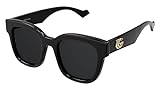 Gucci Women's Oversized Square Sunglasses, Shiny Black, One Size
