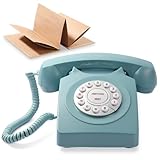 Guest Book Audio Wedding Phone,Record Guest Voice Messages,Retro Guest Book for Wedding or Birthday Party Message Voicemail,Save The Blessings of Your Relatives and Friends, Blue