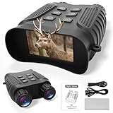 Guulan Night Vision Goggles - 4K Night Vision Binoculars for Adults, 3inch HD Screen Infrared Binoculars with 32GB TF Card
