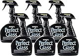 HOPE'S Perfect Glass Cleaner Spray, Streak-Free, Ammonia-Free Window, Mirror, Screen, Tinted Glass, and Shower Door Cleaner, Indoor and Outdoor Glass Surfaces, 32 Fl Oz, Pack of 6