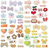 Hair Clips for Girls 69 Pcs Bundle No Slip Assorted Barrettes for Kids Bows Cute Hair Accessories for Little Girls Teens Toddlers Child Kids Gifts