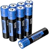 Hixon 1.5V Rechargeable Lithium AAA Batteries, 8x1100mWh High-Capacity Long-Lasting Triple AAA Li-ion Battery,Fast Charge,Up to 1600 Cycles(8AAA Only)