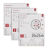 Honeywell Home 20x25x4 MERV 8, AC Furnace Air Filter, 3 PACK (CF100A1025-3PKAM) (Actual Dimensions: 19.94 x 24.87 x 4.38 in.)