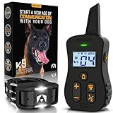INVIROX Dog Shock Collar [Ultra K9] 124 Training Levels, 4 Powerful Modes with Night-Light and ¾ Mile Range 100% Safe Dog Training Collar for Large Dogs IP67 Waterproof