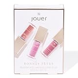 Jouer Bonnes Fêtes Deluxe Mini Lip Oil - Tinted Hydrating Lip Oil Gloss – Moisturizing Dry Lip Treatment Serum - Fragrance Free Tinted Lip Oil - Jojoba Seed Oil and Apricot Oil Formula - Valued at $42