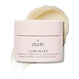 Jouer Luminize Overnight Dark Circle Slugging Balm – Fragrance Free, Caffeine Eye Cream, Overnight Eye Treatment, Brightening Eye Balm, Paraben Free, Gluten & Cruelty Free