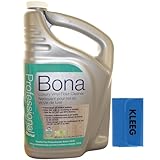 KLEEG Bona Pro Series Luxury Vinyl Floor Cleaner Refill | LVT, LVP Floor Cleaner, and Laminate Flooring Mop Spray Refill | Laminate Floor Cleaner | Bundle Includes KLEEEG Cloth Packet