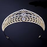 KXUISDUJ& and Crowns for Women, Vintage Crystal Wedding Crown Headpiece Rhinestone Diadem Queen Crown Princess Bridal Hair Accessories (Color : Style E Gold Color)