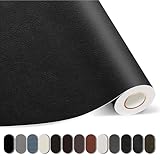 Kangshoon Leather Repair Patches, 35X79 Inch Self-Adhesive Leather Repair Tape, Stretch Leather Repair Kit for Couch Furniture Sofas Car Seats (Black, 35X79 Inch)