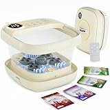 Karite Foot Bath: Foot Spa Bath Massager with Heat, Remote and Temperature Control, Timer Function, Foldable Design, Dedicated Water Outlet - Space-Saving Foot Spa for Relaxation.