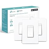 Kasa Matter Smart Dimmer Switch: Voice Control w/Siri, Alexa & Google Assistant, UL Certified, Timer & Schedule, Easy Guided Install, Neutral Wire Required, Single Pole, 2.4GHz Wi-Fi, 3-Pack