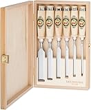 Kirschen 1101000 6-Piece Chisel Set in Wood Box