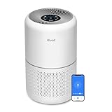 LEVOIT Air Purifiers for Home Bedroom, Smart WiFi, HEPA Sleep Mode for Home Large Room, Quiet Cleaner for Pet Hair, Allergies, Dust, Smoke, Pollon, White Noise, Alexa Control, Core300S-P, White
