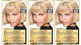 L'Oreal Paris Superior Preference Luminous Fade-Defying Permanent Hair Color, Hair Dye For Up to 9 Weeks of Radiance, Lightest Natural Blonde 9.5NB, 1 Hair Dye Kit (Pack of 3)