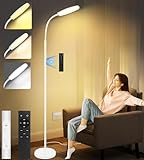 LanSuper Light Therapy Lamp, 10000 Lux UV-Free Happy Therapy Lamp, Full Spectrum Sunlight Lamp with Remote Control, Light Therapy Floor Lamp with 10 Color Temperature & 6 Brightness & Timer