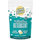 Lemi Shine Natural Dishwasher Pods - All-in-One Powder & Gel Dishwasher Detergent Pods with Powerful Citric Acid, 42 Count