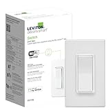 Leviton Decora Smart Switch, Wi-Fi 2nd Gen, Neutral Wire Required, Works with Matter, My Leviton, Alexa, Google Assistant, Apple Home/Siri & Wired or Wire-Free 3-Way, D215S-2RW, White