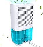 Levoair Dehumidifier 68oz(2000ml) Small Dehumidifier with Drain Hose for Up to 650 sq.ft Ultra Quiet Mini Portable Air Dehumidifier for Home Basements Bathroom Bedroom Closet Kitchen RV
