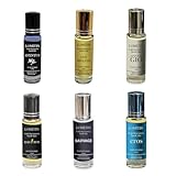 Lomitin Fragrance Perfume Oil for Men, Designer Perfume Oil, our impression of (Bad-Boy, Eros, Savage, Adventus, one million, Acqua D Geo), (6pack x12ml each)