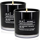 Lulu Candles | Jasmine, Oud & Sandalwood | Luxury Scented Soy Jar Candle | Hand Poured in The USA | Highly Scented & Long Lasting (9 Oz. 2 Pack)