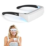 MEINNO Light Therapy Glasses, Blue-White UV-Free Light Therapy Lamp, Portable Daylight Lamp, Wearable Sunlight Lamp, Boost Energy, Relief for Sleep Problems, Jet Lag, Equivalent to 10000 Lux