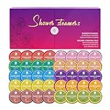 MIRYE 40 PCS Shower Steamers Aromatherapy for Women or Men, 10 Scents Organic with Rose Lavender Mint Watermelon Eucalyptus Chamomile Lemon Rosemary Grapefruit Orange, Shower Bombs Birthday Gifts
