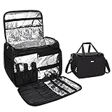 MONSTINA Professional Hairdressing Bag,Hairstylist Travel Bag,Cosmetics Beauty Hairdresser Bag with Shoulder Strap,Hair Makeup Salon Organizer Bag for Barber Insulation Material